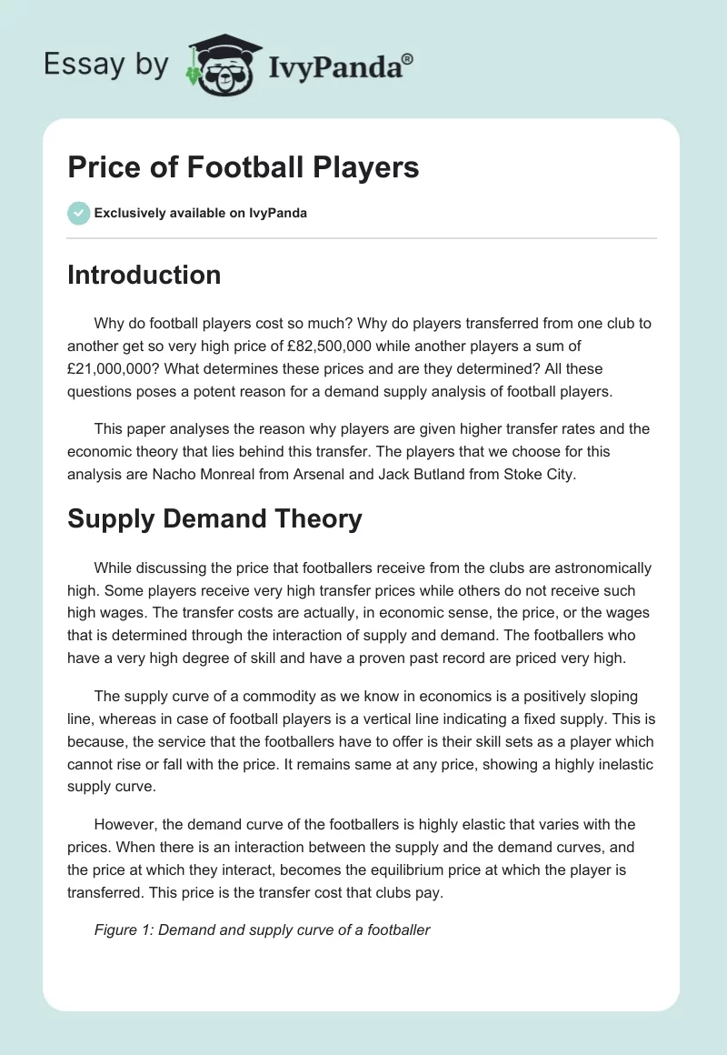 Price of Football Players. Page 1