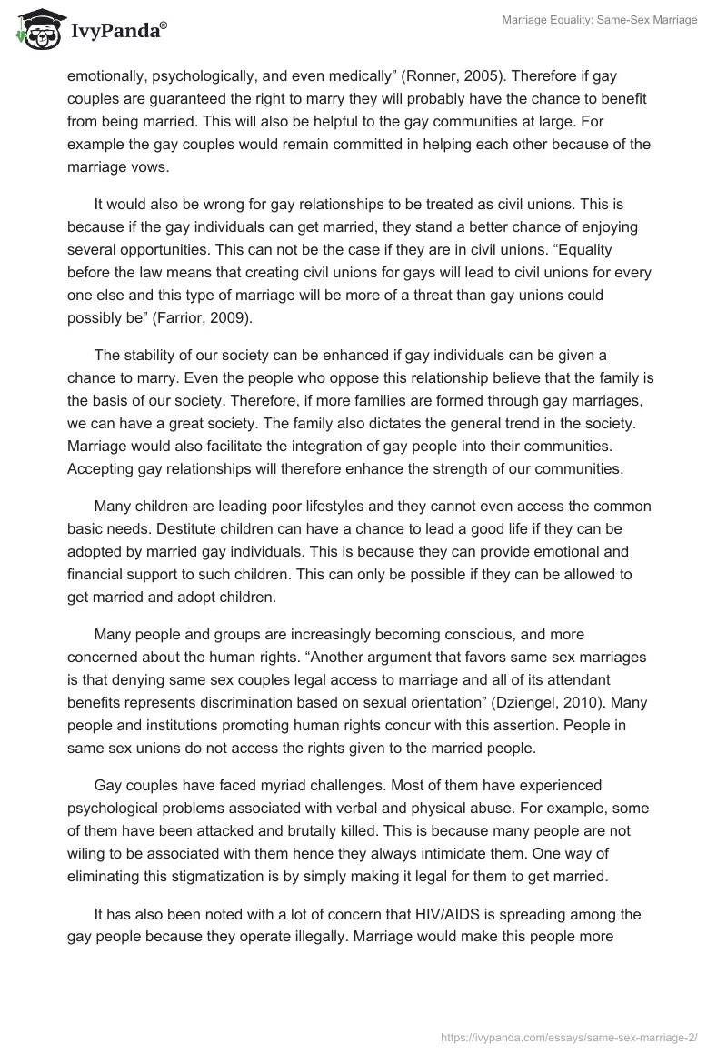Marriage Equality: Same-Sex Marriage. Page 4
