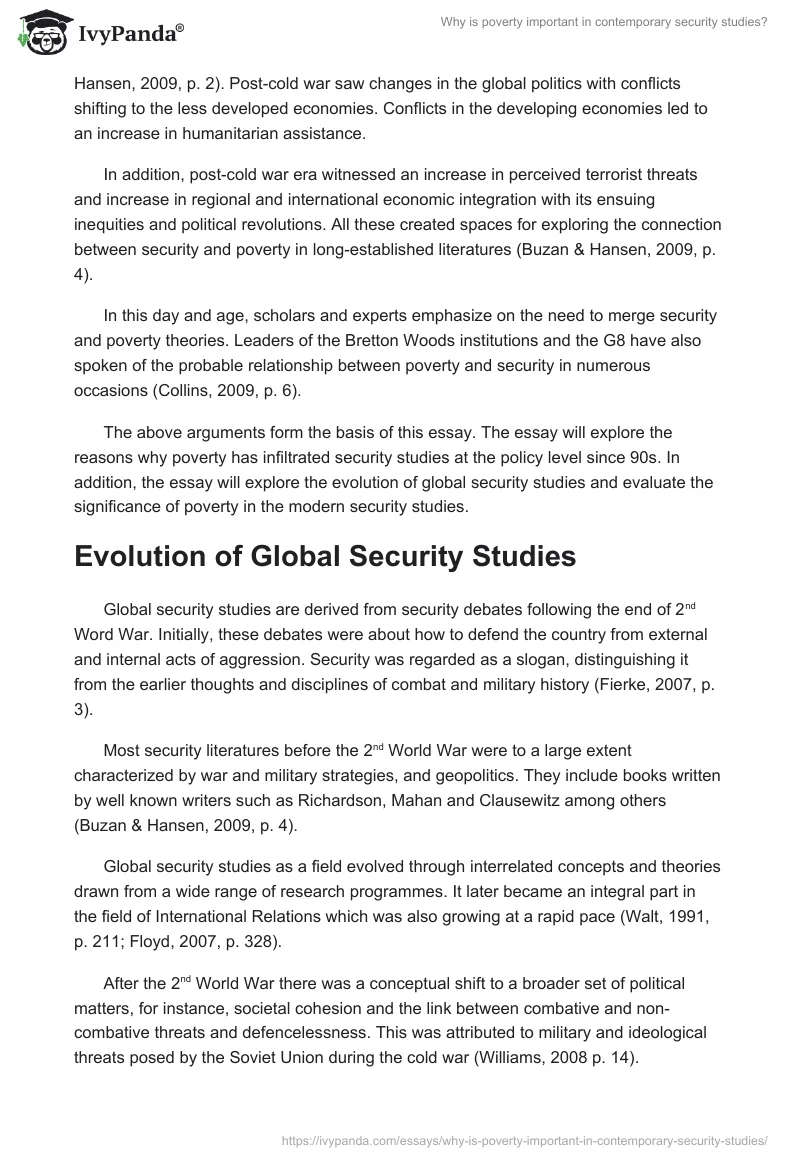 Why Is Poverty Important in Contemporary Security Studies?. Page 2