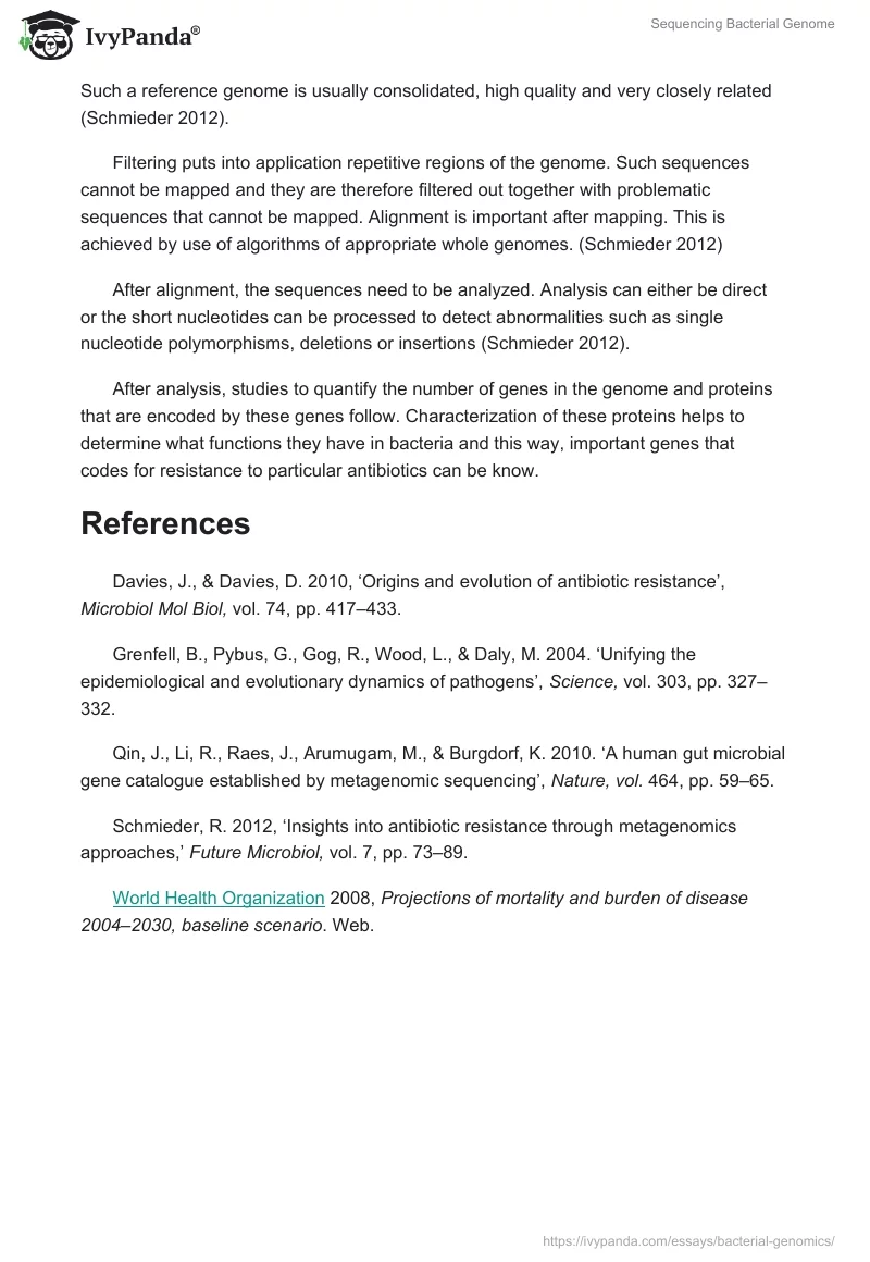 Sequencing Bacterial Genome. Page 2