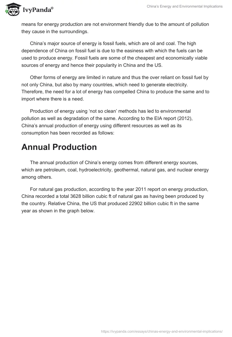 China’s Energy and Environmental Implications. Page 2