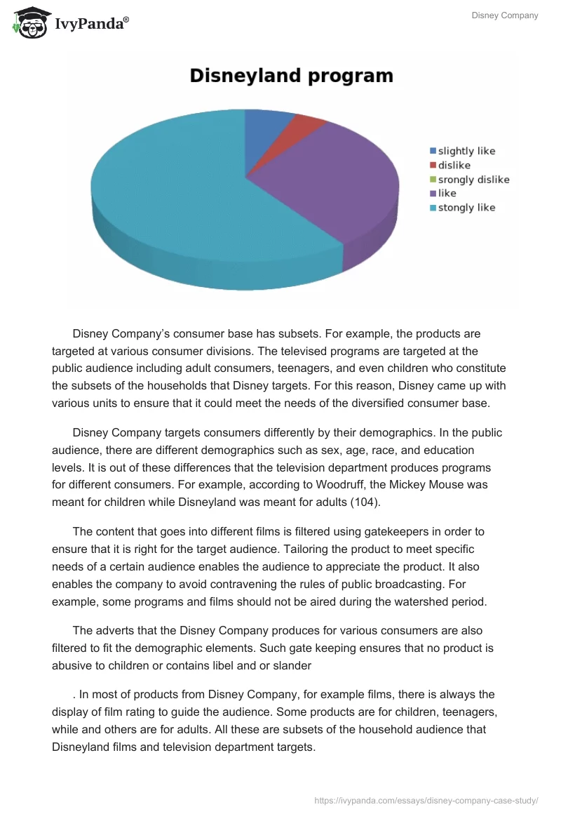 Disney Company. Page 3