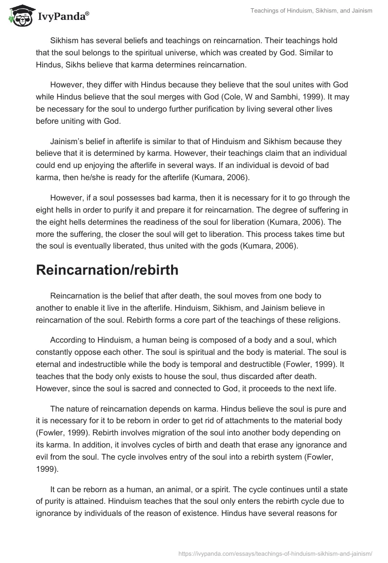 Teachings of Hinduism, Sikhism, and Jainism. Page 3