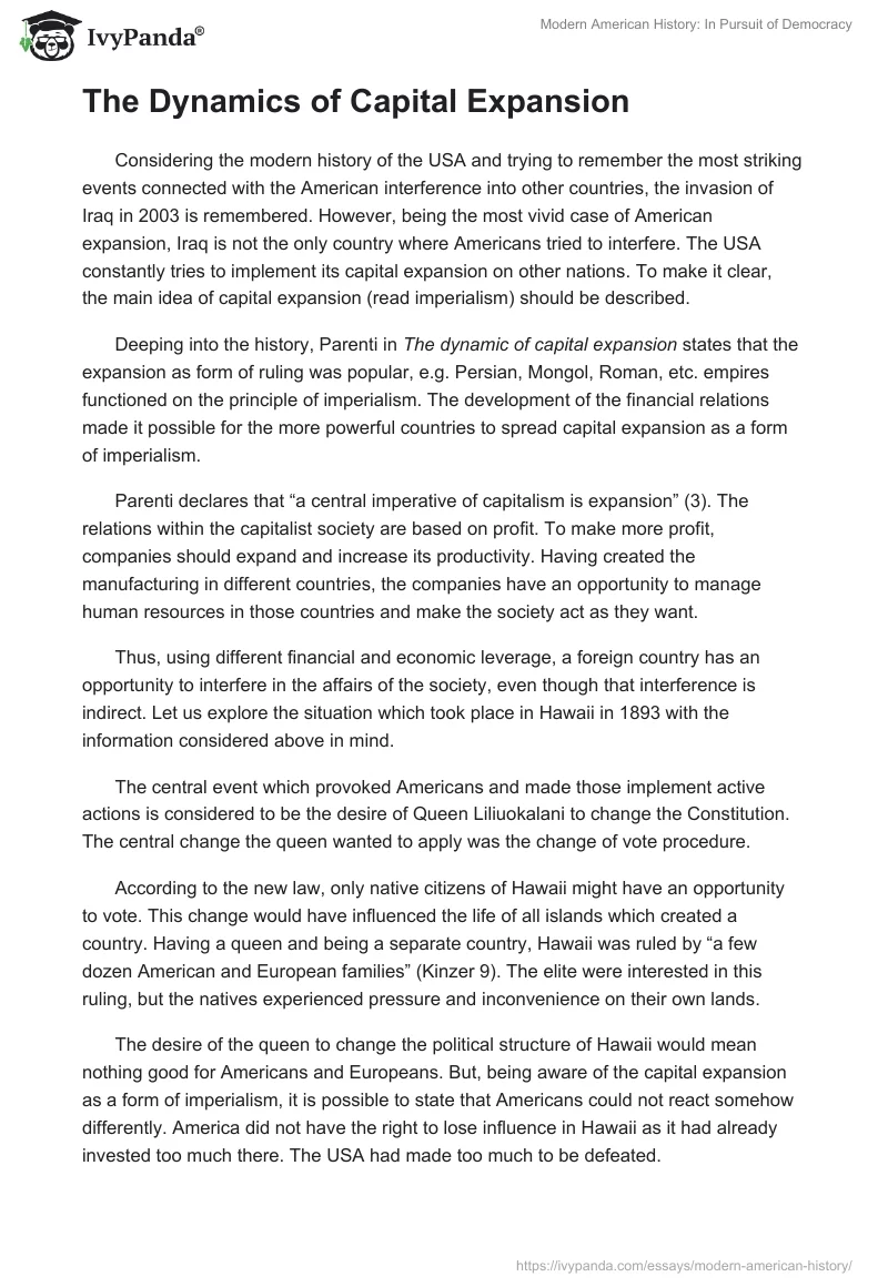 Modern American History: In Pursuit of Democracy. Page 2