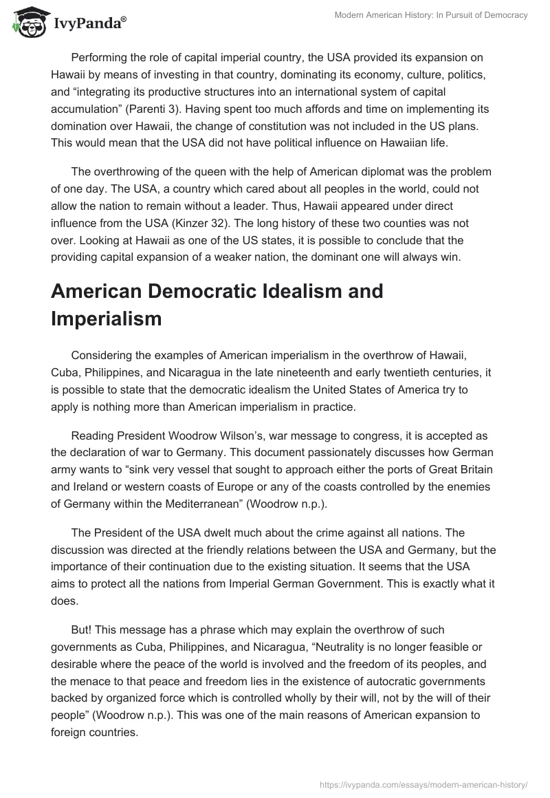 Modern American History: In Pursuit of Democracy. Page 3