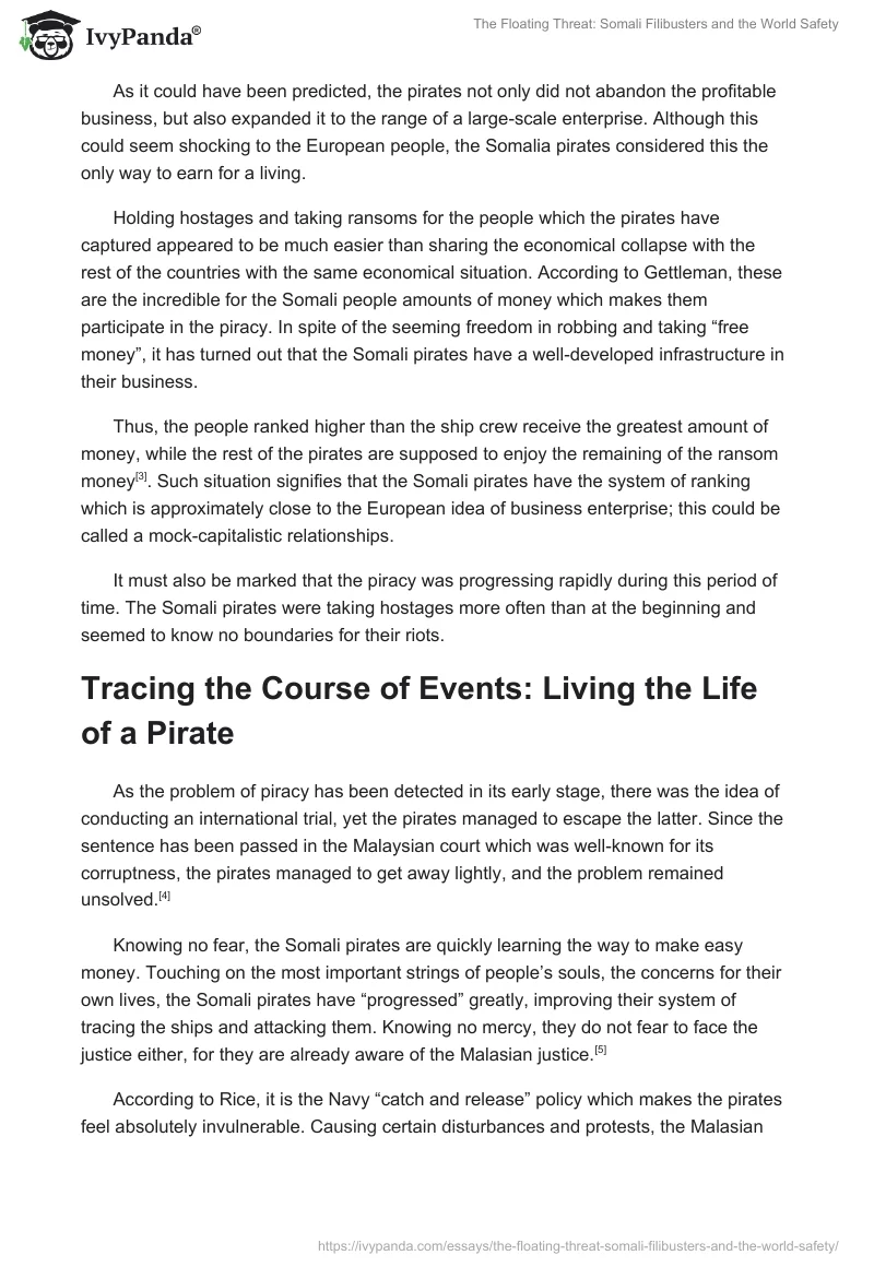 The Floating Threat: Somali Filibusters and the World Safety. Page 2