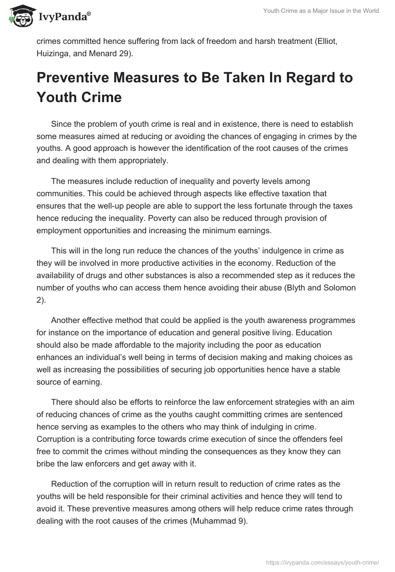 Youth Crime as a Major Issue in the World. Page 3