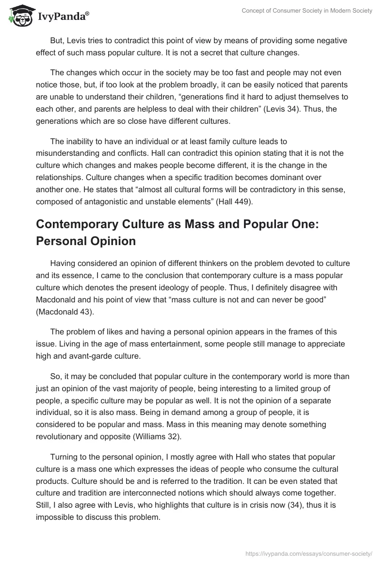 Concept of Consumer Society in Modern Society. Page 4