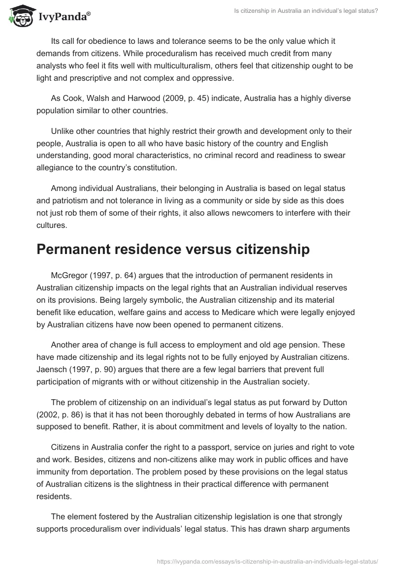 Is citizenship in Australia an individual’s legal status?. Page 3