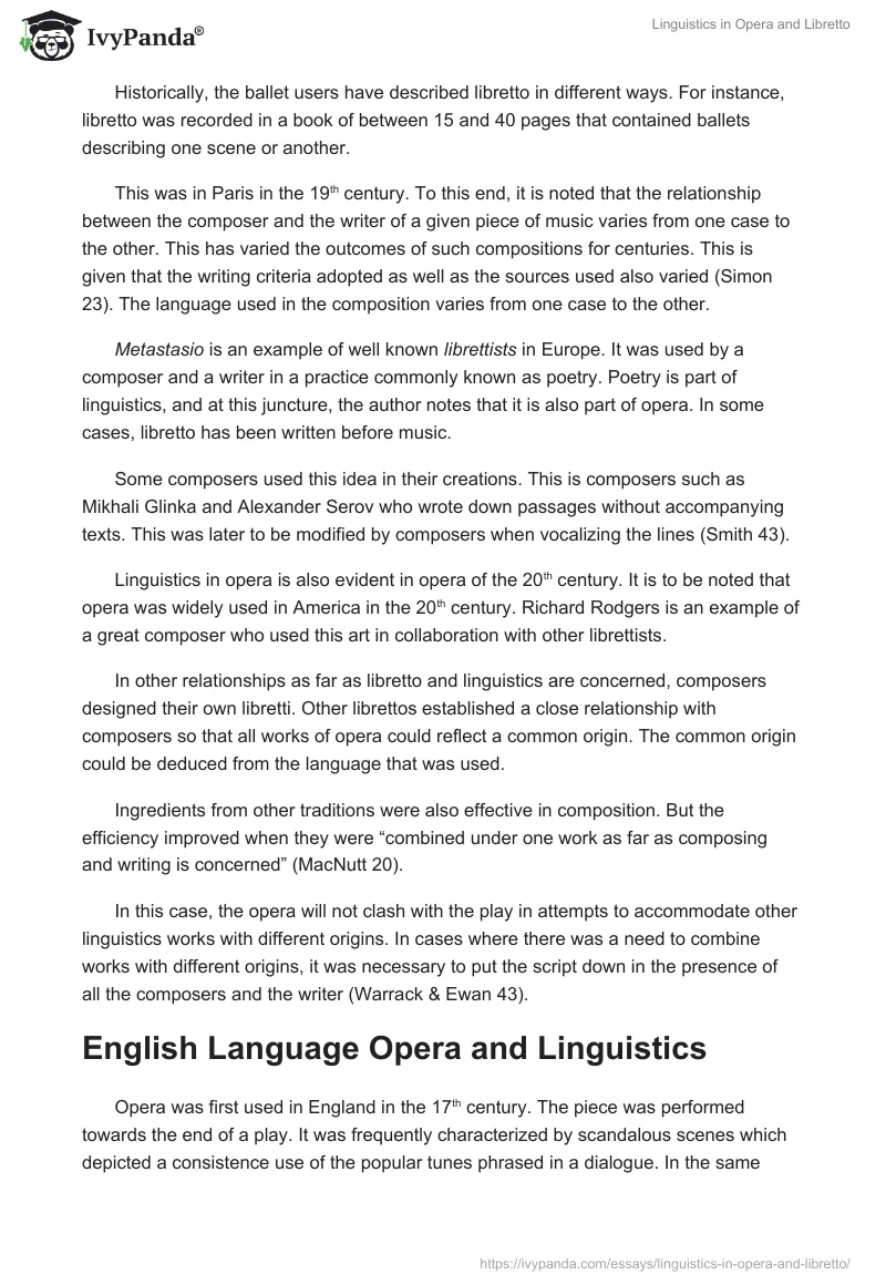 Linguistics in Opera and Libretto. Page 3