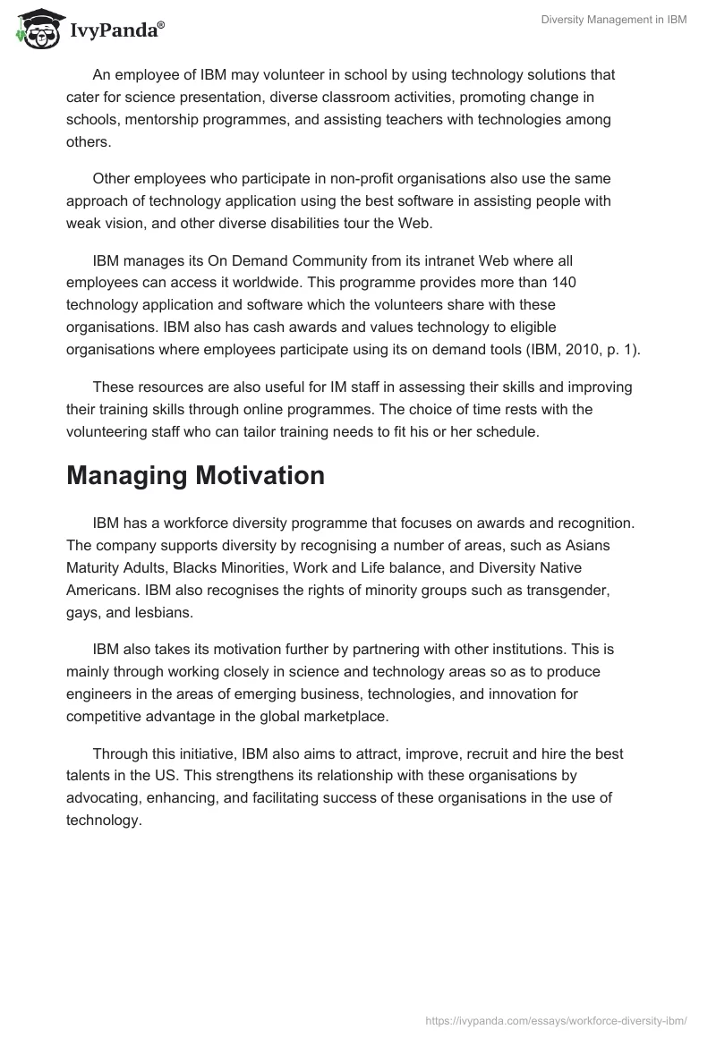 Diversity Management in IBM. Page 5