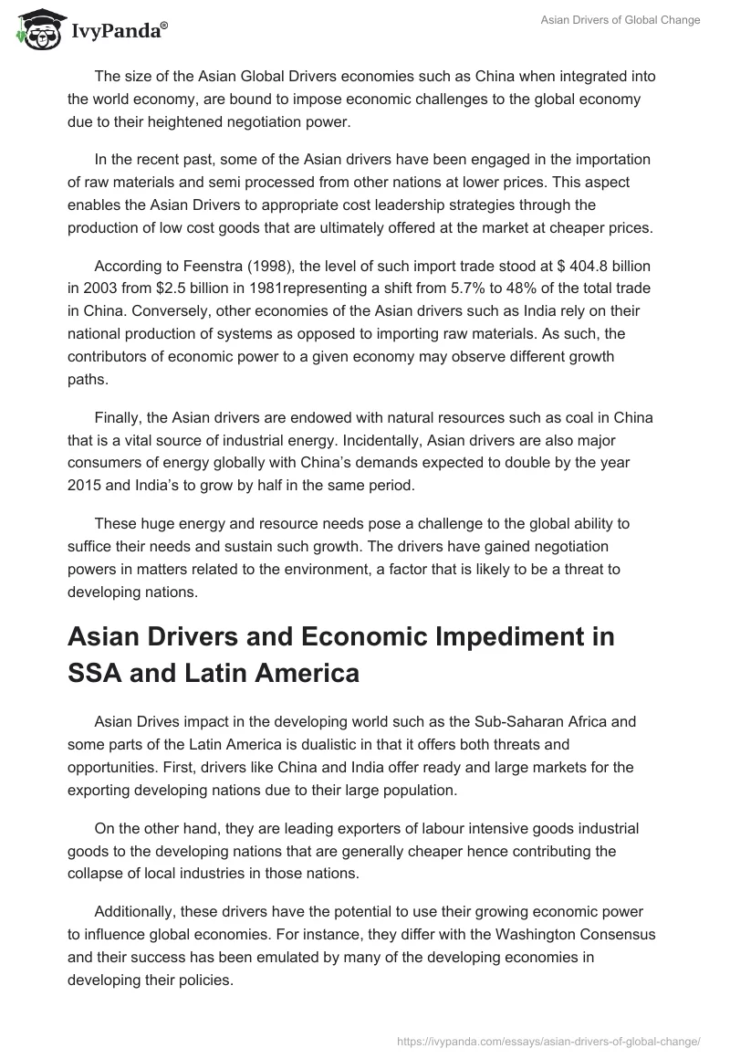 Asian Drivers of Global Change. Page 4