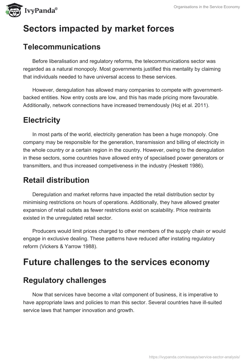 Organisations in the Service Economy. Page 3