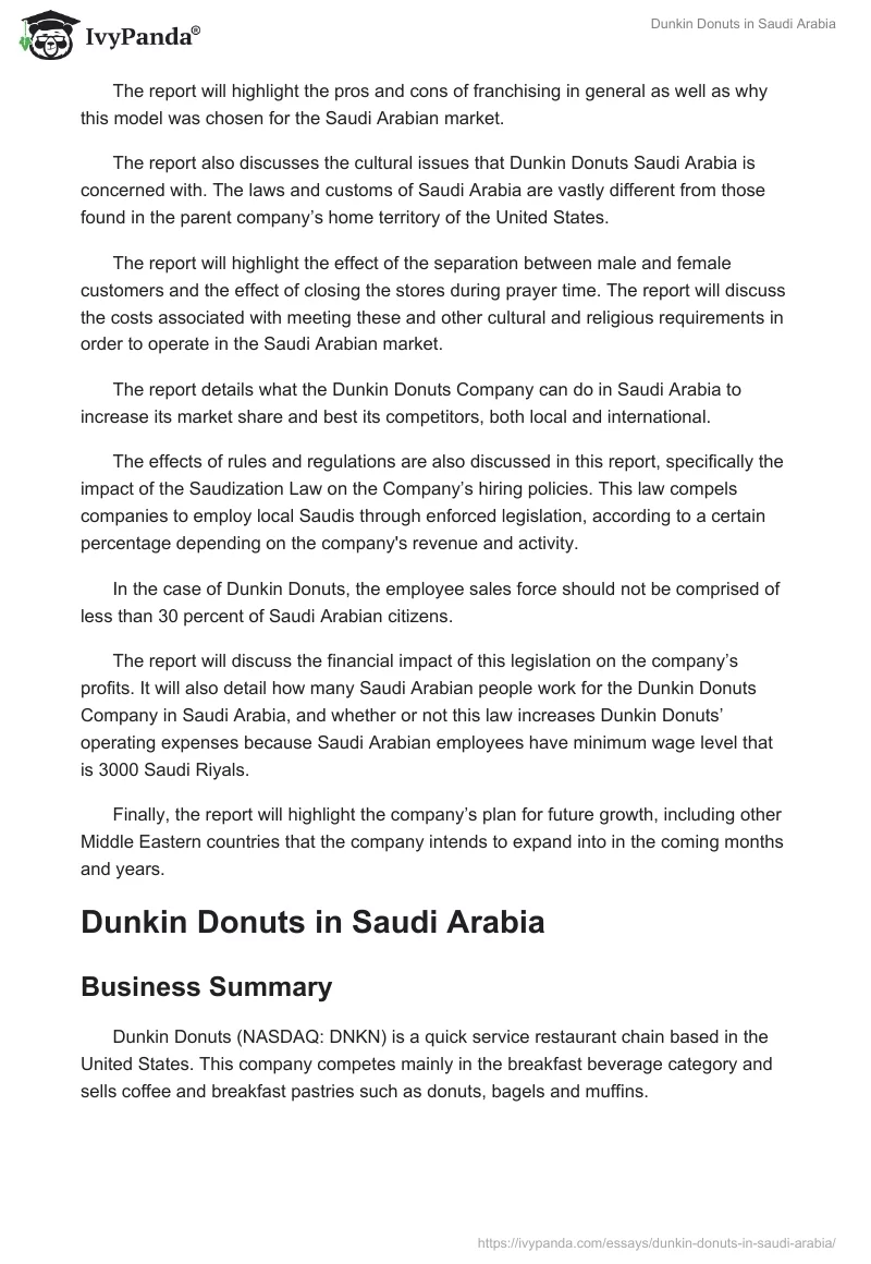 Dunkin Donuts in Saudi Arabia. Page 2