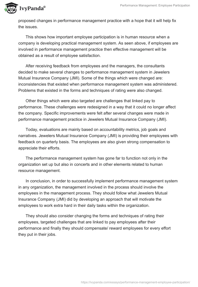 Performance Management: Employee Participation. Page 2