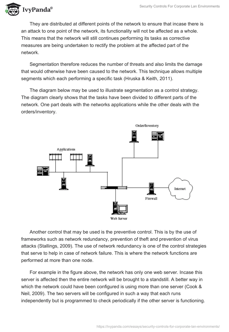 Security Controls for Corporate LAN Environments. Page 3