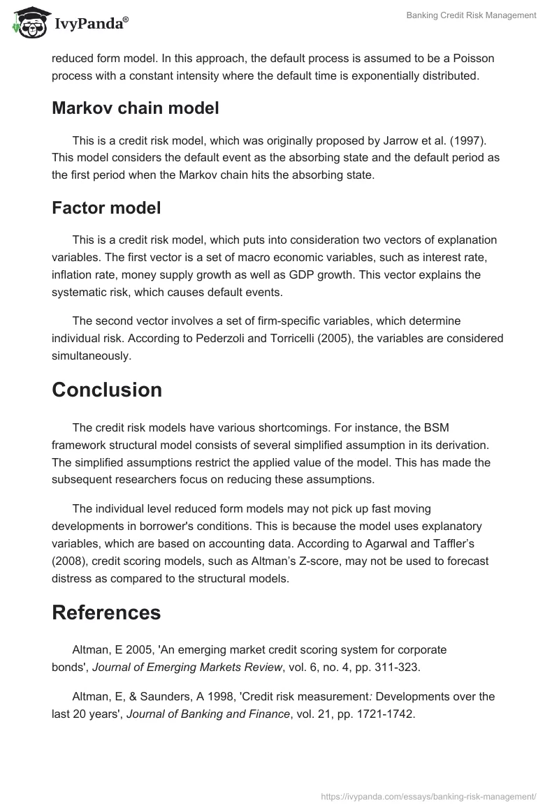 Banking Credit Risk Management. Page 3
