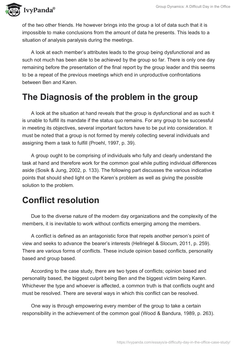 Group Dynamics: A Difficult Day in the Office. Page 3