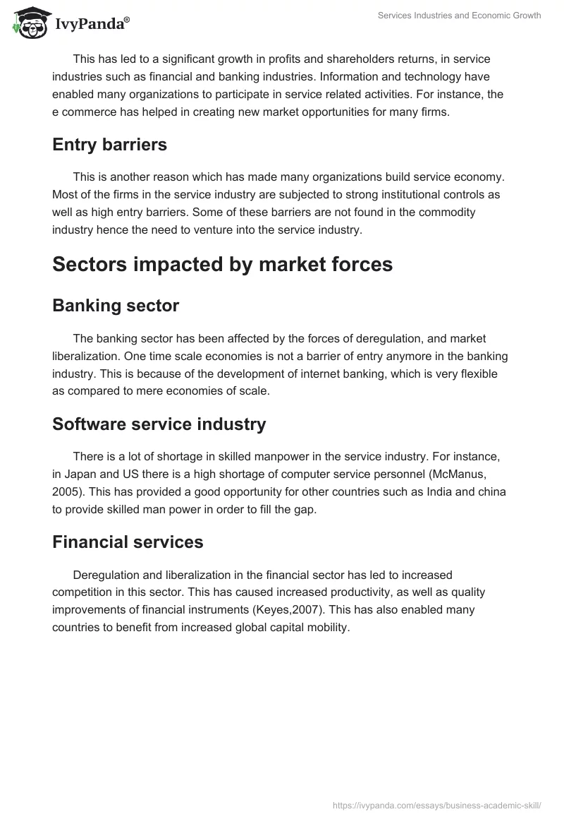 Services Industries and Economic Growth. Page 2