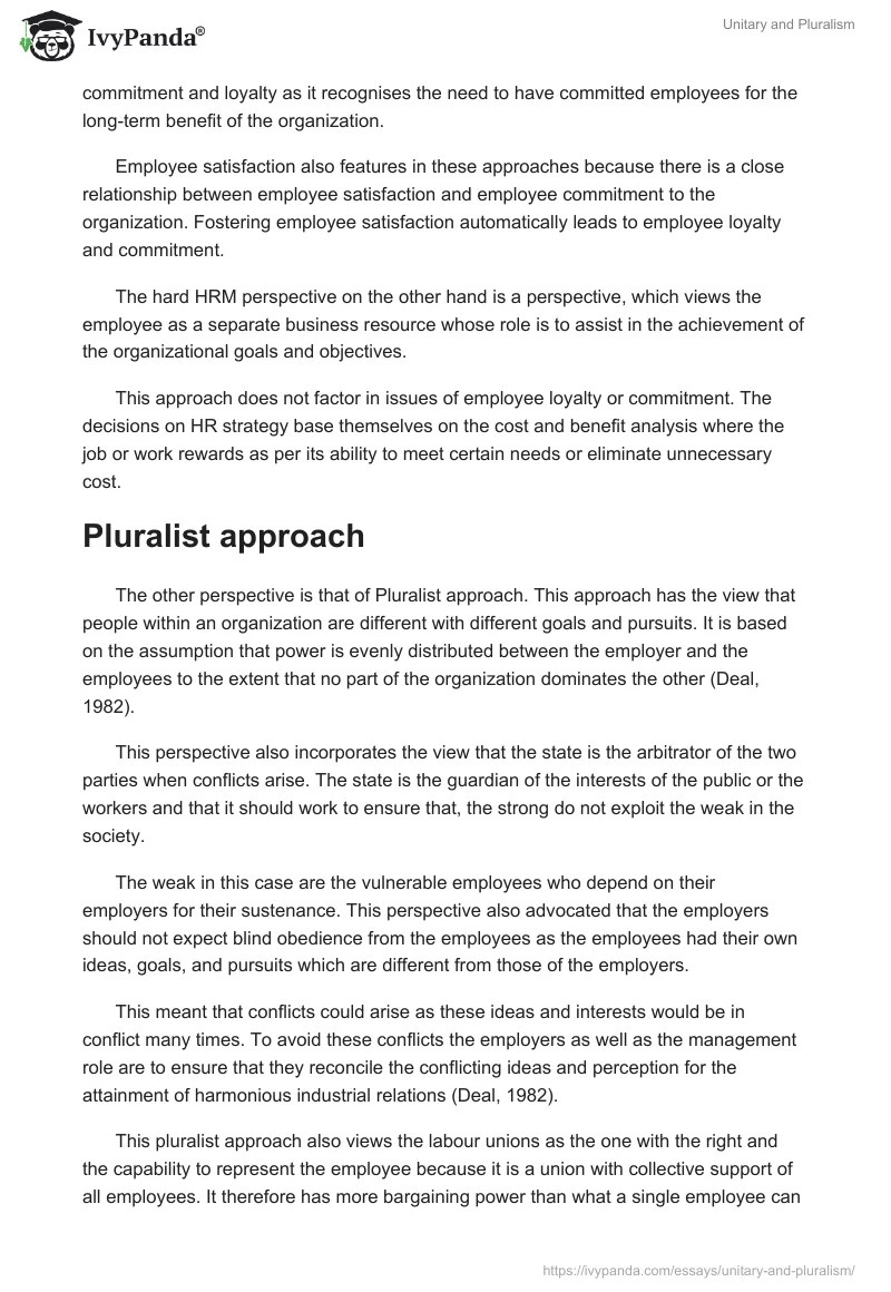 Unitary and Pluralism. Page 3