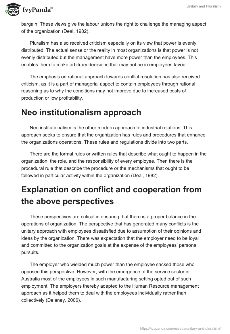 Unitary and Pluralism. Page 4