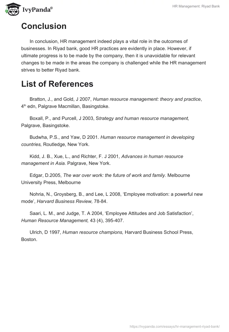 HR Management: Riyad Bank. Page 5