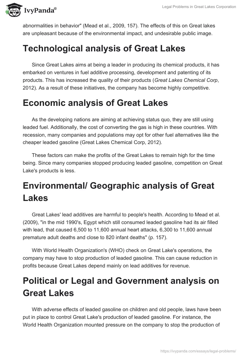 Legal Problems in Great Lakes Corporation. Page 2