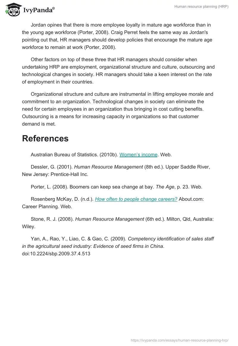 Human resource planning (HRP). Page 5