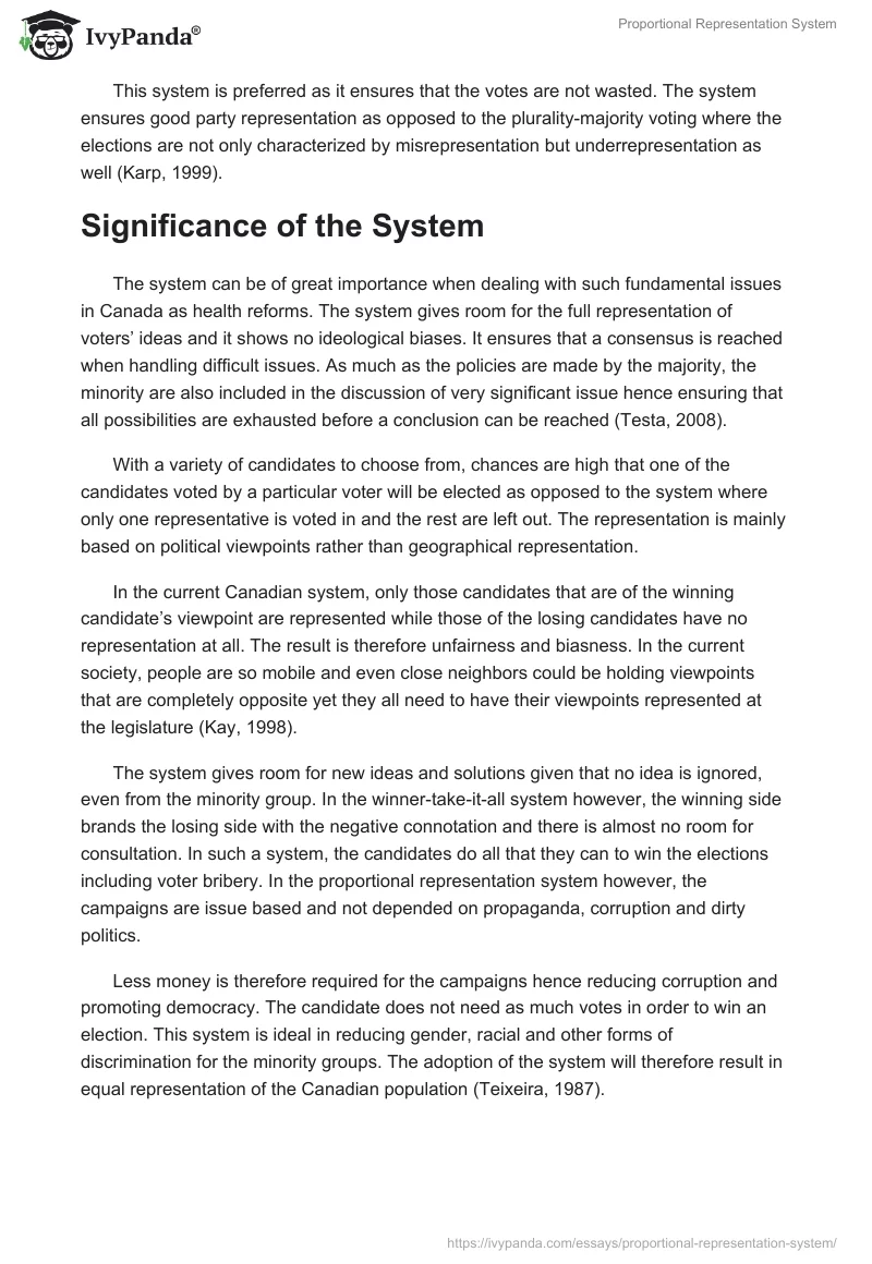 Proportional Representation System. Page 4