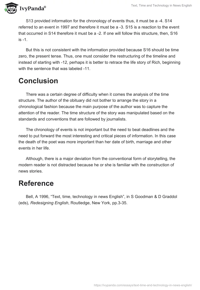 Text, Time and Technology in News English. Page 4