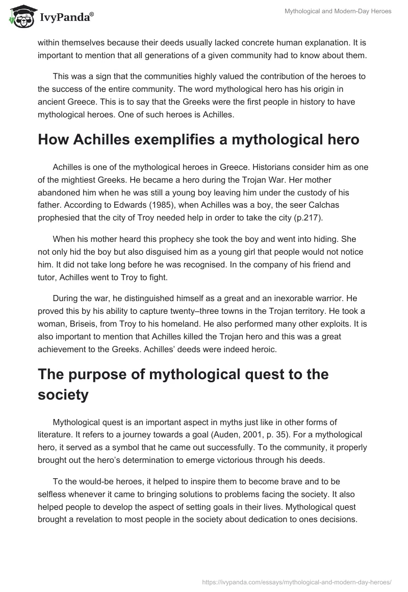 Mythological and Modern-Day Heroes. Page 2