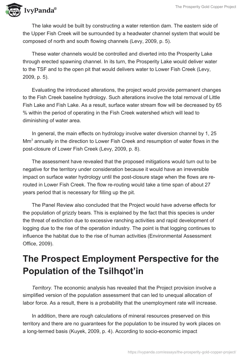 The Prosperity Gold Copper Project. Page 3