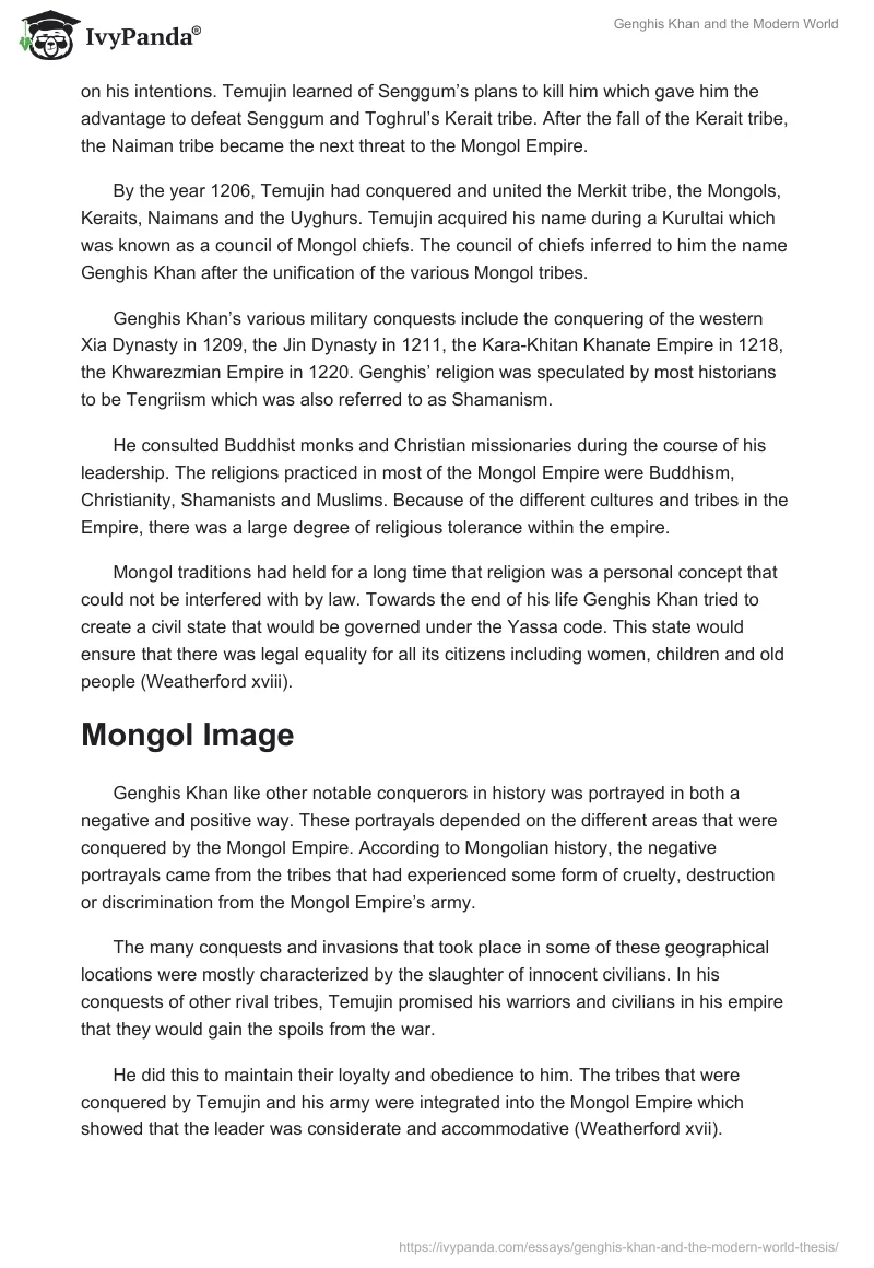 Genghis Khan and the Modern World. Page 2