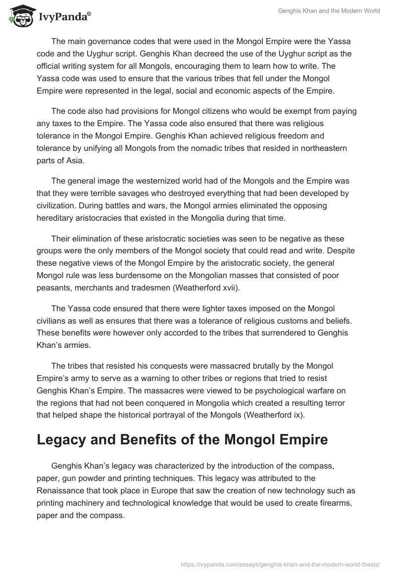 Genghis Khan and the Modern World. Page 3