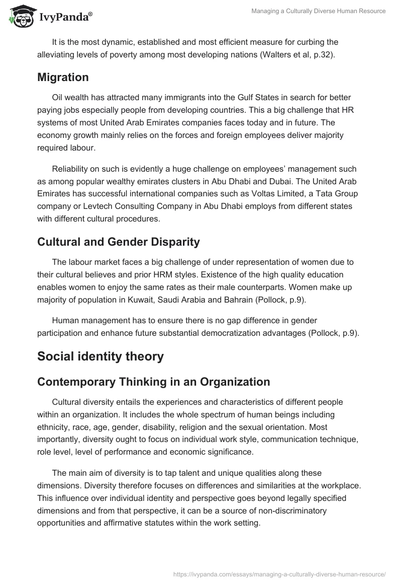 Managing a Culturally Diverse Human Resource. Page 2