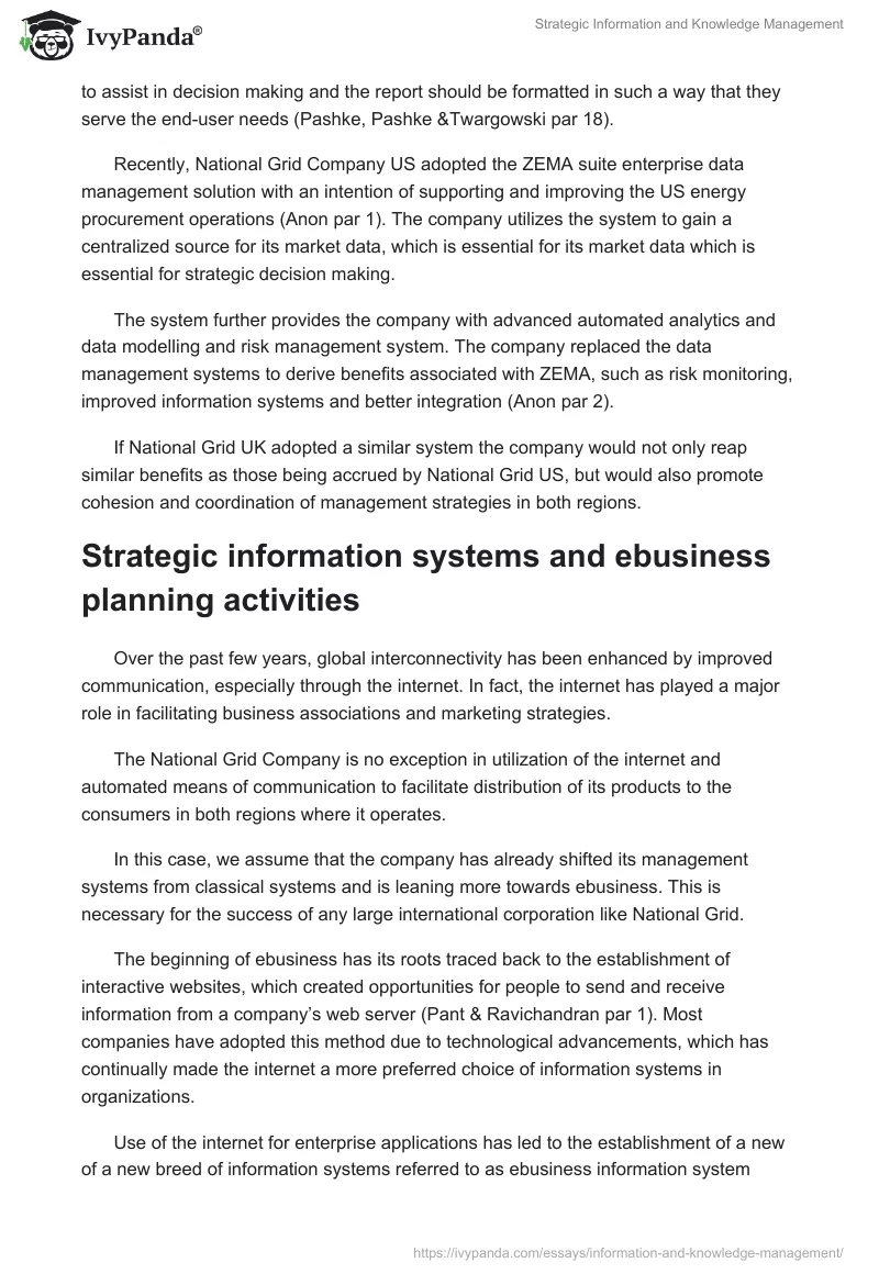 Strategic Information and Knowledge Management. Page 4