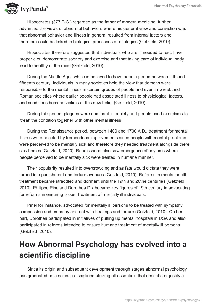 Abnormal Psychology Essentials. Page 2