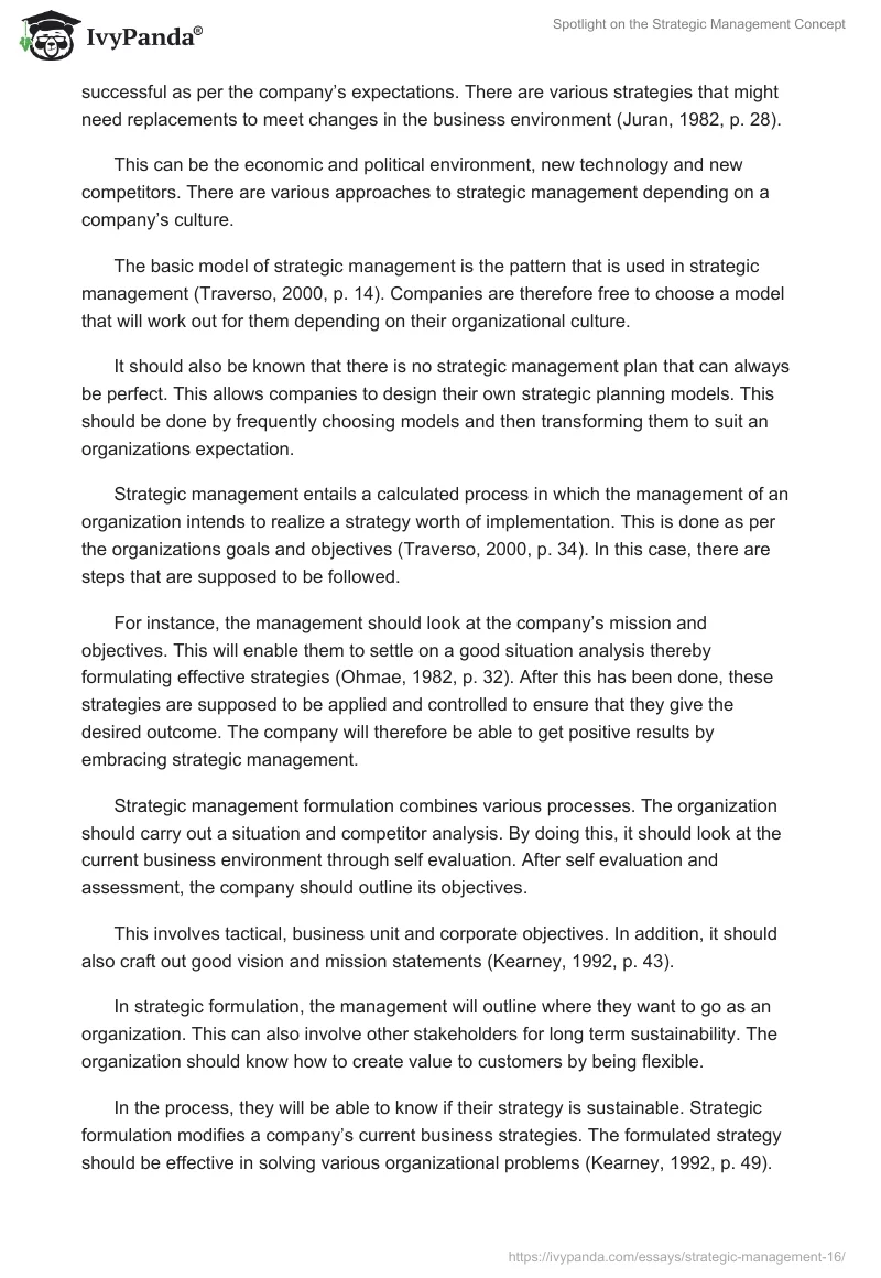 Spotlight on the Strategic Management Concept. Page 2