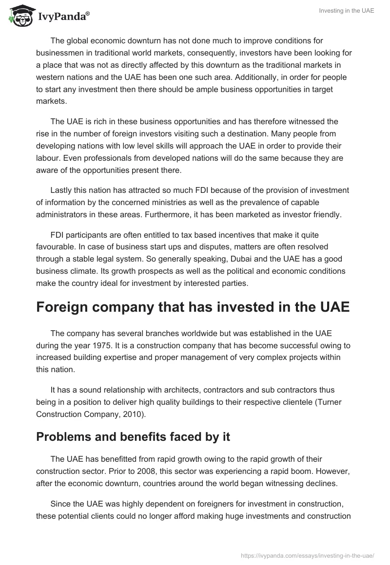 Investing in the UAE. Page 3