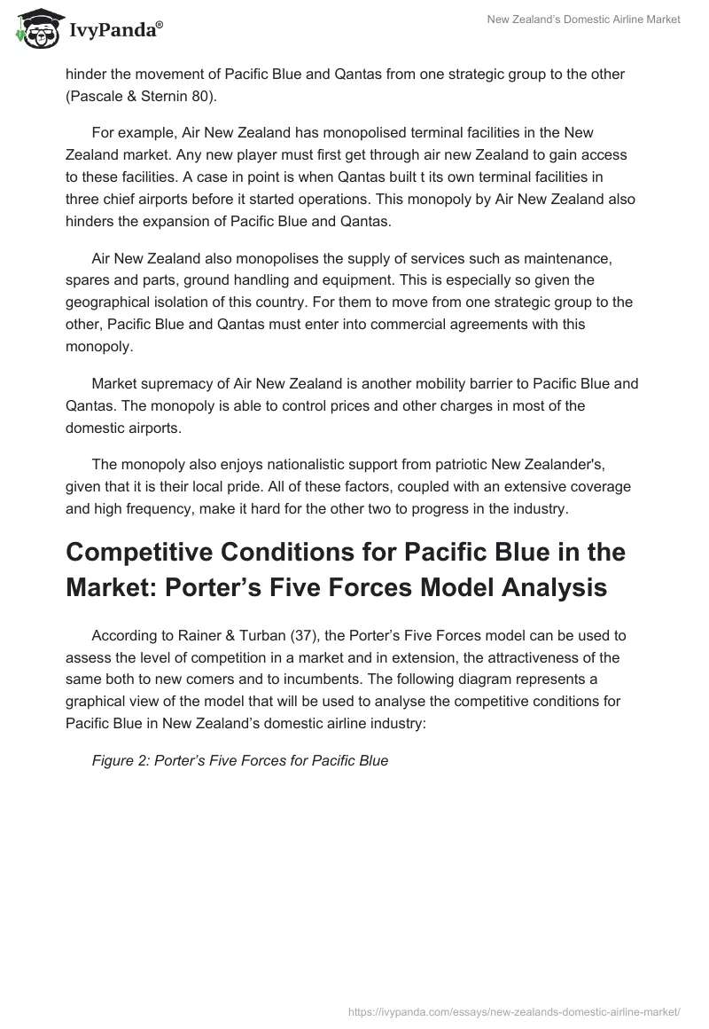New Zealand’s Domestic Airline Market. Page 4