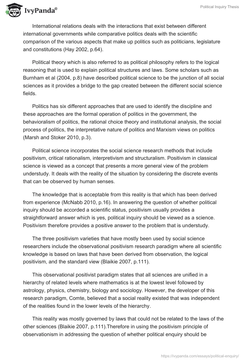 Political Inquiry Thesis. Page 4