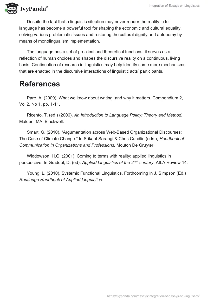 Integration of Essays on Linguistics. Page 4