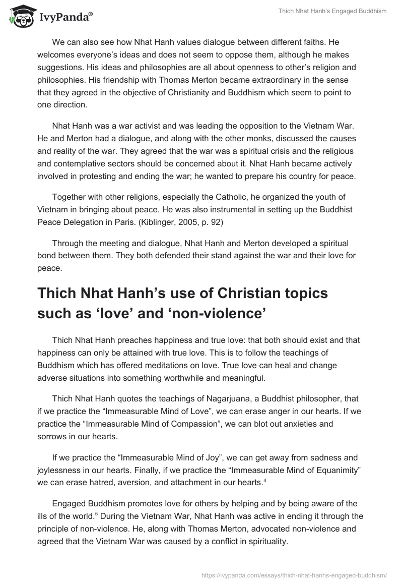 Thich Nhat Hanh’s Engaged Buddhism. Page 4