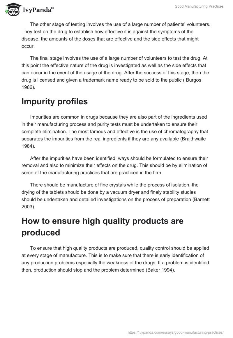 Good Manufacturing Practices. Page 3