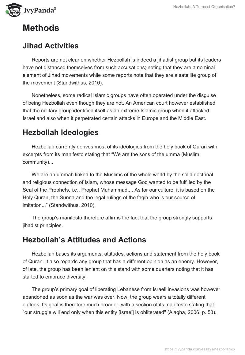 Hezbollah: A Terrorist Organisation?. Page 3