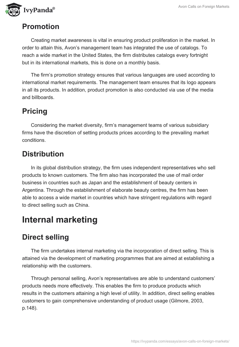 Avon Calls on Foreign Markets. Page 2