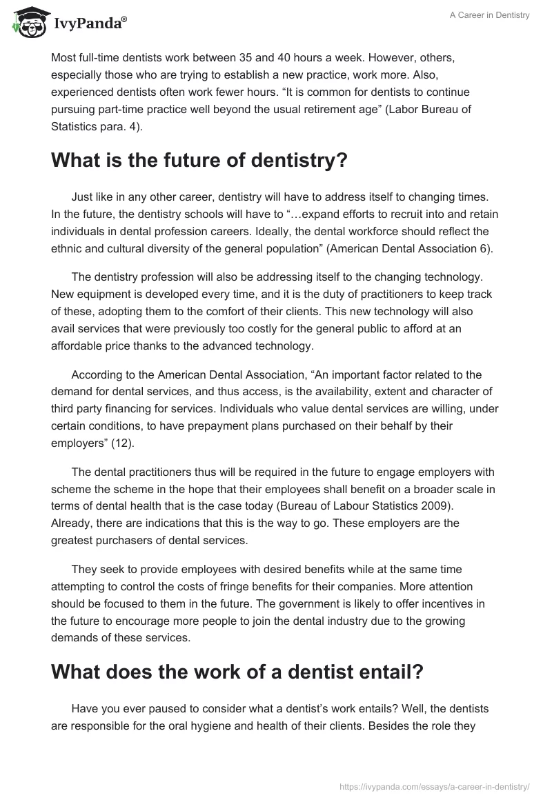 A Career in Dentistry. Page 3