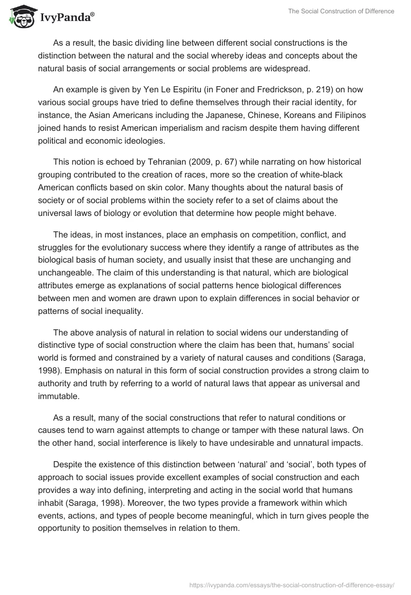 The Social Construction of Difference. Page 2