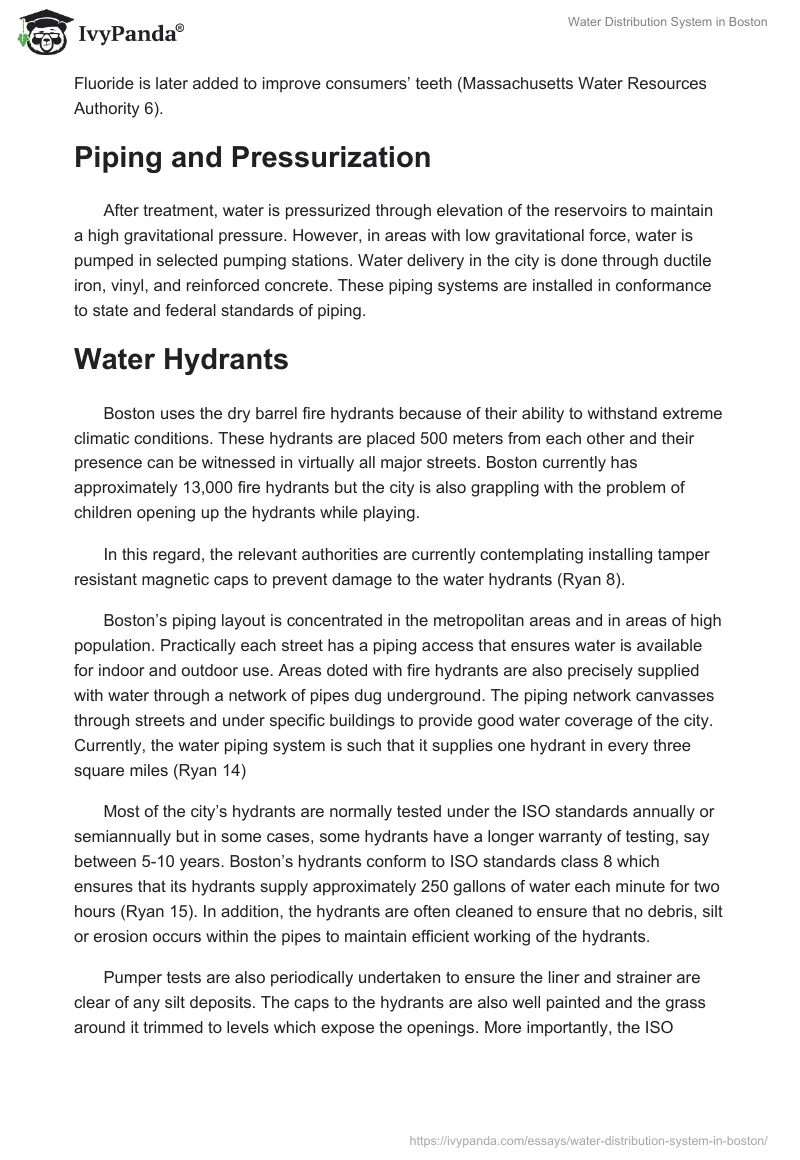 Water Distribution System in Boston. Page 2