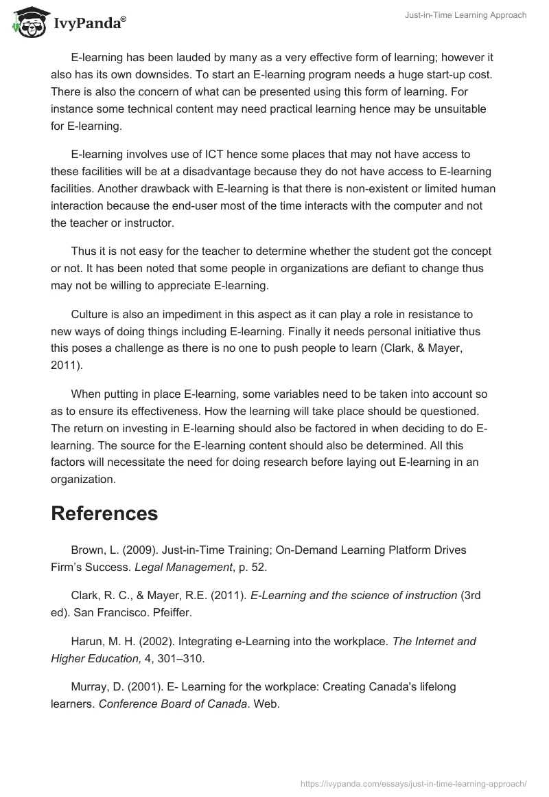Just-in-Time Learning Approach. Page 2